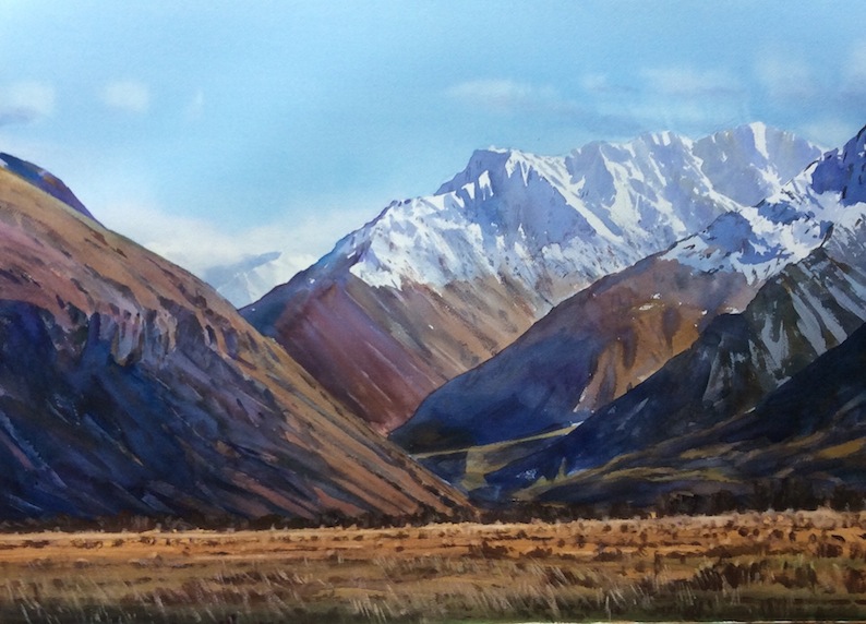 Richard Bolton|  Up the Rangitata  Towards Mesopotamia II  |McAtamney Gallery and Design Store | Geraldine NZ